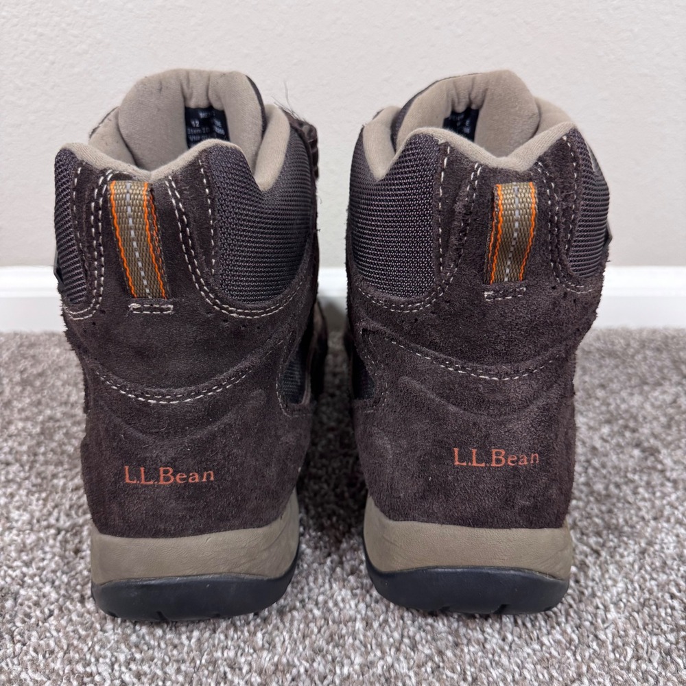 LL Bean Men's Tek 2.5 Primaloft Hiking Brown Suede Triple Strap Boots 12 Wide - Picture 4 of 11